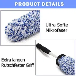 shoppoworld Premium Car Cleaning Brush with Soft Bristles for Scratch-Free Exterior Washing Wet & Dry Mop image 2