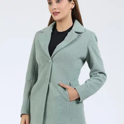 young club classic KNITTING Self Design Coat For Women image 3
