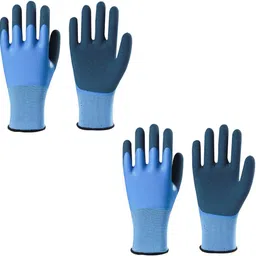 rbgiit Heavy Duty Reusable Full Nitrile Coated Work Safety Gloves for Gardening Work Wet and Dry Disposable Glove Set-picture-20