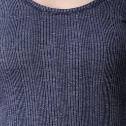 RAVIA Women’s Striped Soft & Warm Polycotton Thermal Set|Top & Bottom - RA0002 Women Top - Pyjama Set Thermal image 4