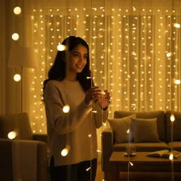 newness 40 LEDs 10 m Yellow Steady String Rice Lights image 5