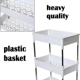 novatic Fruits/Vegetables Kitchen Rack Stainless Steel 5 Layer Kitchen Storage Rack Stainless Steel Wall Shelf image 3