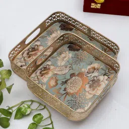 amaya decors Square FLower Tray Set of 2-picture-30