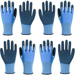 Safety hand gloves with Double coated for men and women Wet and Dry Disposable Glove Set-image-32
