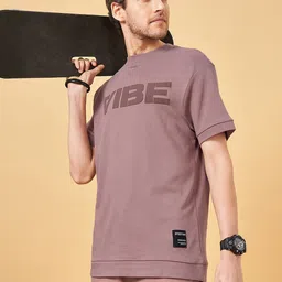 Street 808 by Pantaloons Men Typography Printed Pure Cotton T-shirt-picture-13