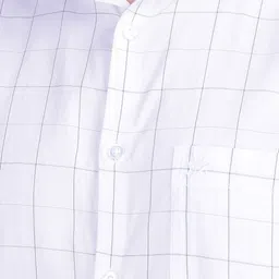 Crimsoune Club Classic Slim Fit Grid Tattersall Checks Opaque Checked Casual Shirt image 5