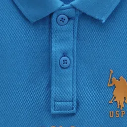 U.S. Polo Assn. Kids Boys Typography Polo Collar Pure Cotton T-shirt image 3