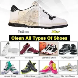 Tap2kaart Shoe Cleaner 80 Wipes Remove Dirt & Stains -These Disposable Shoe Cleaning Wipes Cleaner image 5