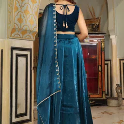 janasya Self Design Stitched Lehenga Choli image 4