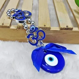 vigamu OM Evil Eye Protection Good Luck Prosperity Door Wall Hanging Home Décor Plastic, Glass, Ceramic Windchime image 4