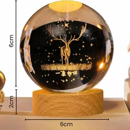 omzenimpex 3D crystal night lamp Deer Night Lamp-picture-46