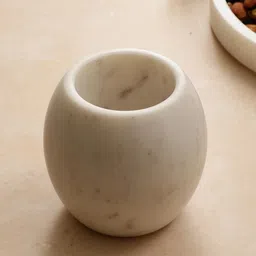 nikkispride White Marble Toothbrush Holder with Sleek Design image 5