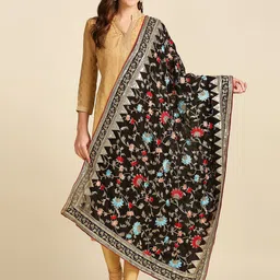 Dupatta Bazaar Embroidered Dupatta with Sequinned-picture-39