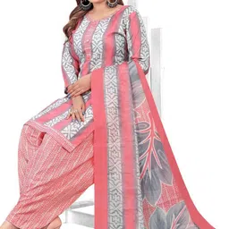 rajnandini Cotton Blend Printed Readymade Salwar Suit Ready to Wear Printed Kurta, Patiala & Dupatta Set image 5