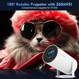 AVOIHS 1080P WiFi Smart 4K Projector Android 11 2500 Lumens Anykast Remote Controlle (4500 lm / 1 Speaker / Wireless / Remote Controller) Portable Projector image 5