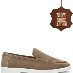 just leather Men Classic Suede Leather Loafers - Cushioned Comfort, Durable & Everyday Luxury Loafers For Men image 3