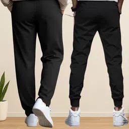 nb nicky boy Pack of 2 Men Printed Black, Black Track Pants image 2