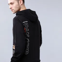 locomotive Men Full Sleeve Printed Hooded Sweatshirt image 3