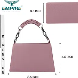 empire Pink Women Sling Bag Casual Classy Latest Design Shoulder Crossbody Side Sling Bag For Women image 2