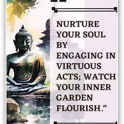Buddha Poster Wall Sticker Motivational Wall Posters Buddha Painting Photographic Paper-image-11