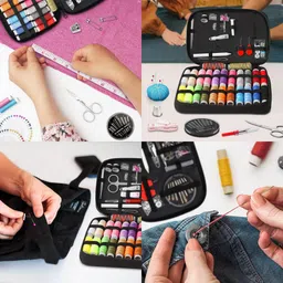 shivom 98pcs Sewing Kit Box Tailoring and Accessories Needle Thread Box sui dhaga Kit image 5