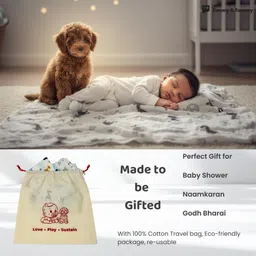 timmy & tammy Printed Crib Dohar for Mild Winter image 5