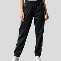 apex dragon Women Solid, Striped Black Track Pants image 5