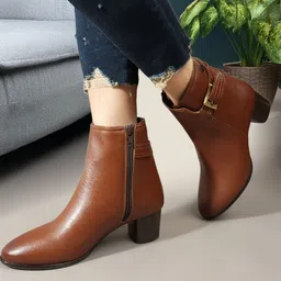 carlton london Women's Comfortable and stable block heel Boots Boots For Women image 2