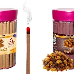 aereoday Panchvati & Guggal Dhoop Incense Sticks Pack of 200 gram (100 + 100) Fragrances Panchvati, Guggal-picture-17