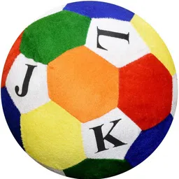 sonal soft toys Big Soft Ball-ABCD Print - 22 cm image 2