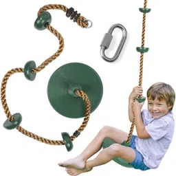 charming treasures 6.5Ft Platforms Disc Tree Swing for Kids with Hook Indoor Outdoor Playground-picture-22