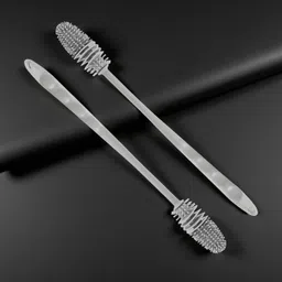 Silicone Bottle Cleaning Brush Pack of 2 | Long Handle Deep Clean Model-image-4