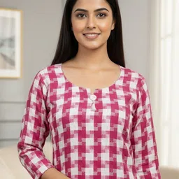 one clique shop Women Wool Kurta Pant Set image 4