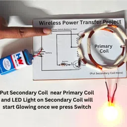 erhindia Electromagnetic Induction Wireless Transmission Project Working Model Class 12 Educational Electronic Hobby Kit image 3