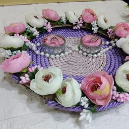 nutts Decorative Ring Ceremony Platter, Engagement Plate, Ring Platter, Hand Crafted Wood Decorative Platter image 4