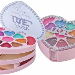 Makeup Kit - Eye-Shadows, Lip Colors, Blushes, Sponges, Brushes & Blender(80252)-image-25
