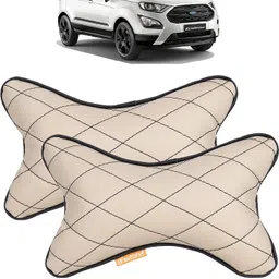 autofit Beige, Black Leather Car Pillow Cushion for Ford-picture-35