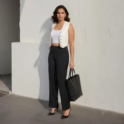 blissclub Women's Relaxed Work Utility Pants image 2