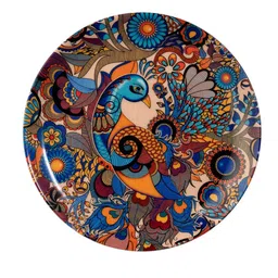 kolorobia Peacock Admiration Decorative Plate image 2