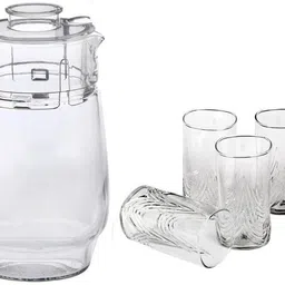 Somil Versatile Transparent Jug & 6 Glass Set for Beverage Service - E18 Jug Glass Set-picture-25