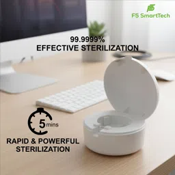f5 smarttech UV Stethoscope Sterilizer with 2000mAh Battery, 100 Cycles & 5-Min Clean UV Sterilization Box image 4