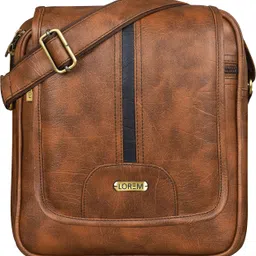 lorem Men & Women Tan Messenger Bag - Mini-picture-11