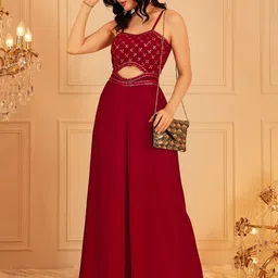 indo street Solid Women Jumpsuit image 3