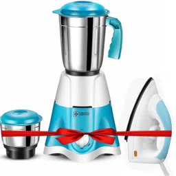 havok 750 W Mixer Grinder (1100 W Dry Iron Combo | 2 Jars | Blue ) 750 W Juicer Mixer Grinder image 1