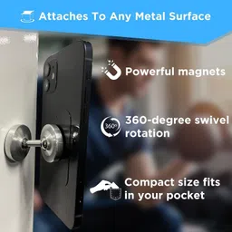 FKU [2PC] Dual Side Magnetic Stick Magnet to Metal Surface Fits Smartphone Mobile Holder image 5