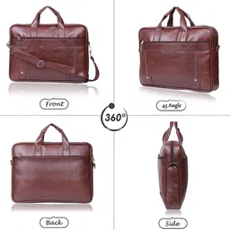 tufh Men & Women Brown Messenger Bag - Extra Spacious image 3