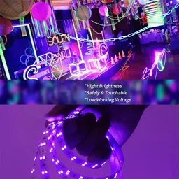 devymimpex 100 LEDs 5 m Multicolor Color Changing Strip Rice Lights image 3