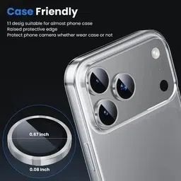 Evoque Back Camera Lens Ring Guard Protector for iPhone 17 PRO-image-92