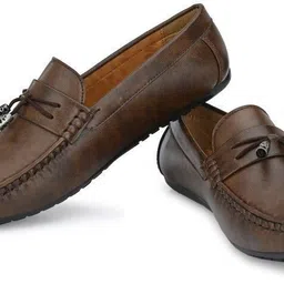 red lions Brown Synthetic Leather Casual Loafers For Men-picture-21