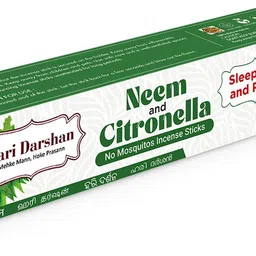 hari darshan Mosquito Repellent Incense Sticks Natural & Herbal Agarbatti Burn Time- 90 mints Neem and Citronella-picture-27
